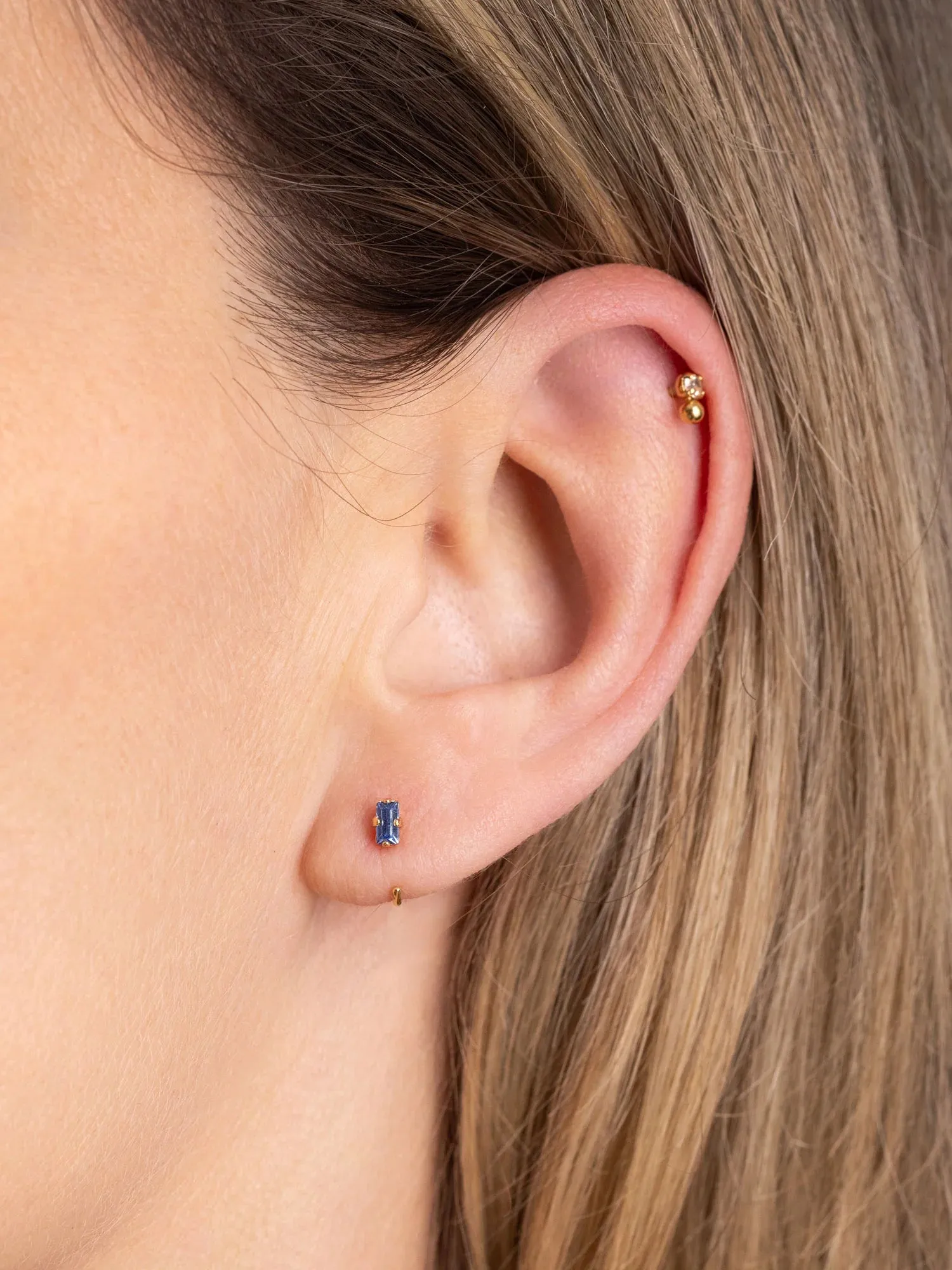 Marcel Mini Hoop Earrings Sapphire sold by Ivalo.com product image thumbnail 2