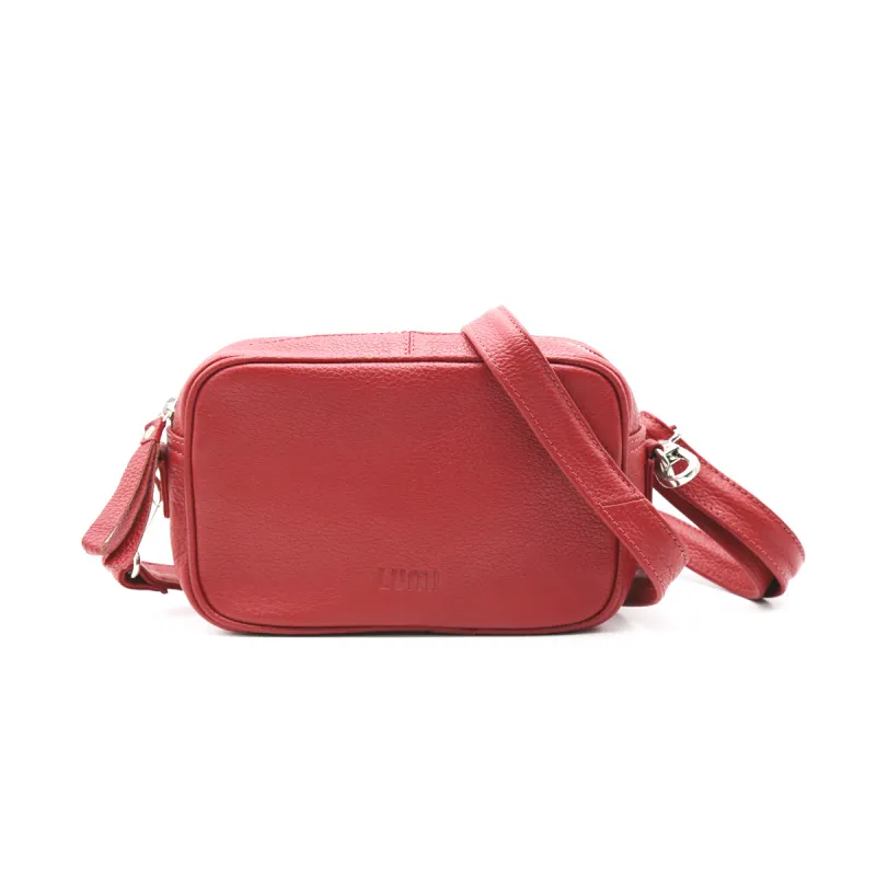 East-West Crossbody Cherry made by Ivalo.com