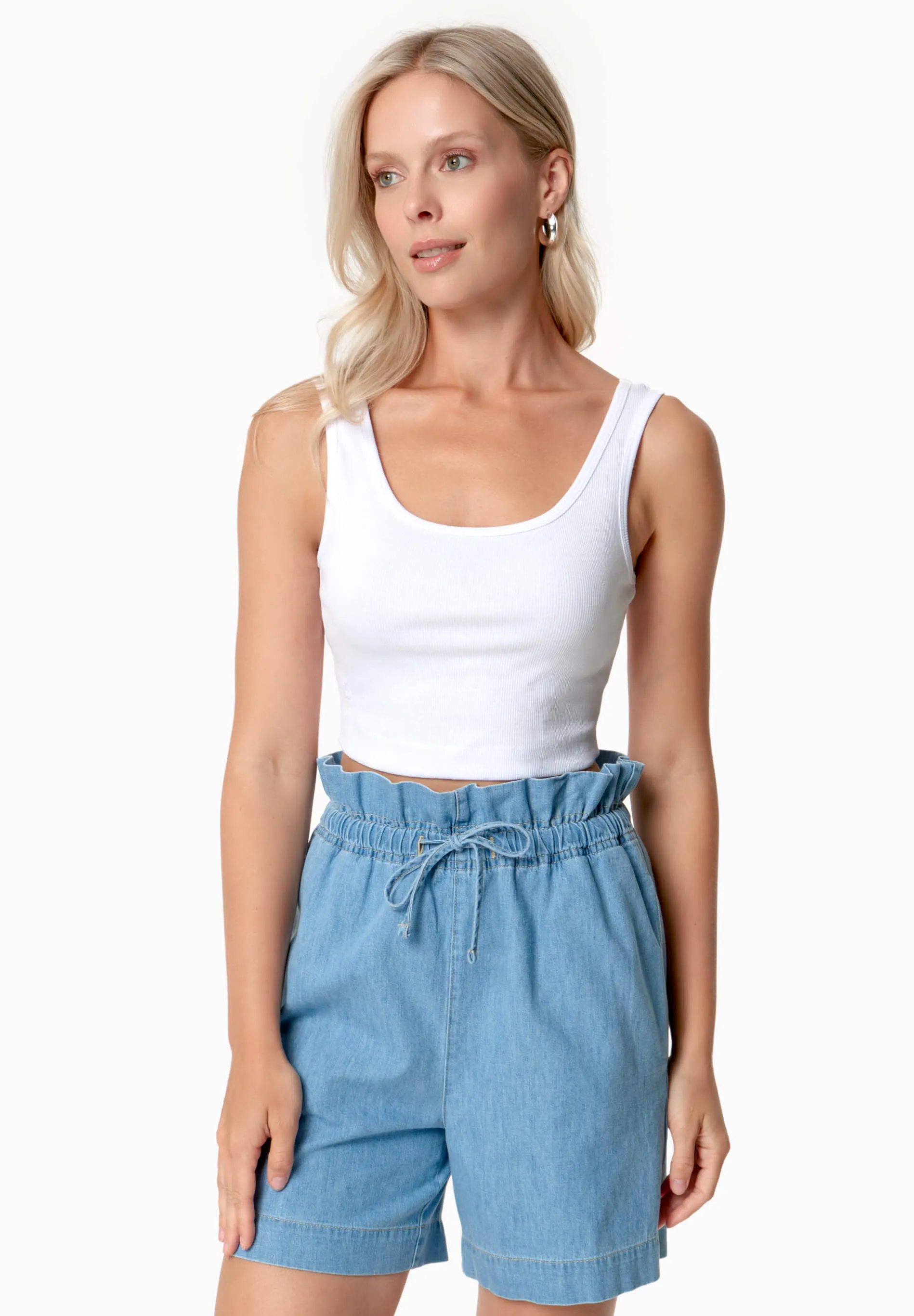 Iriss Cropped Top White sold by Ivalo.com