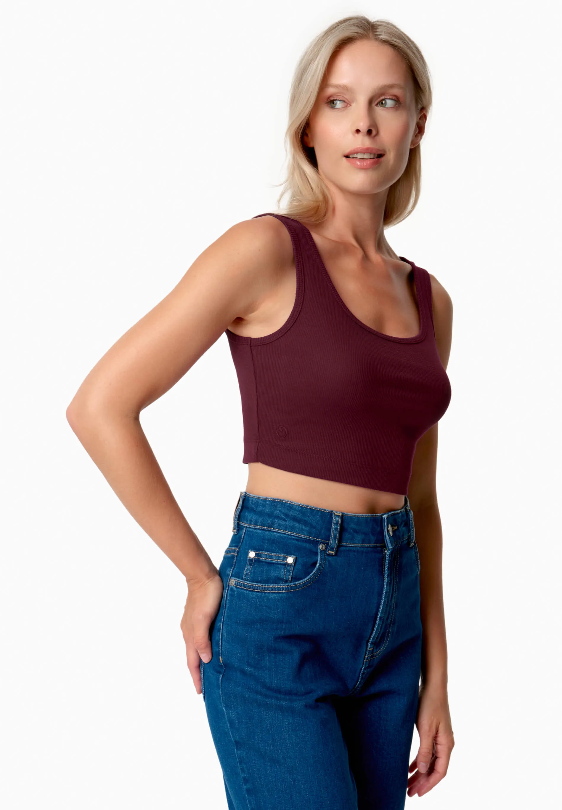 Iriss Cropped Top Bordeaux sold by Ivalo.com product image thumbnail 3
