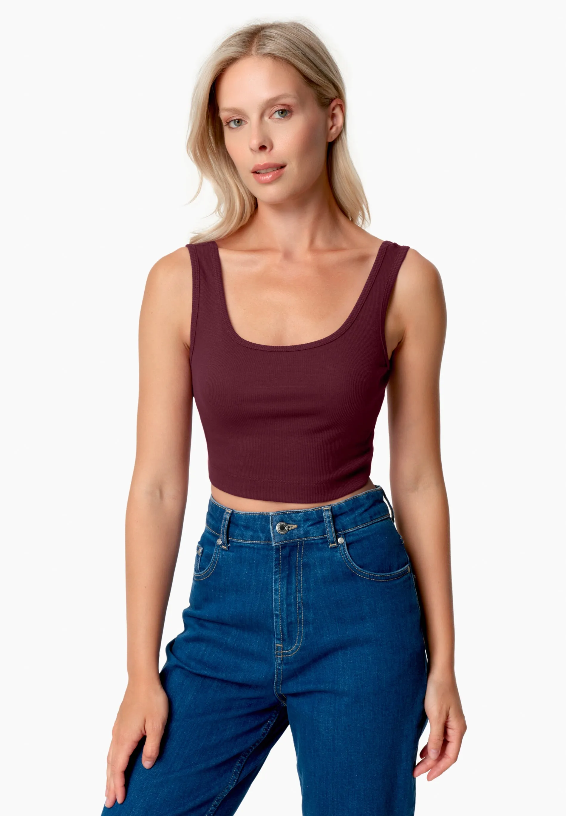 Iriss Cropped Top Bordeaux sold by Ivalo.com