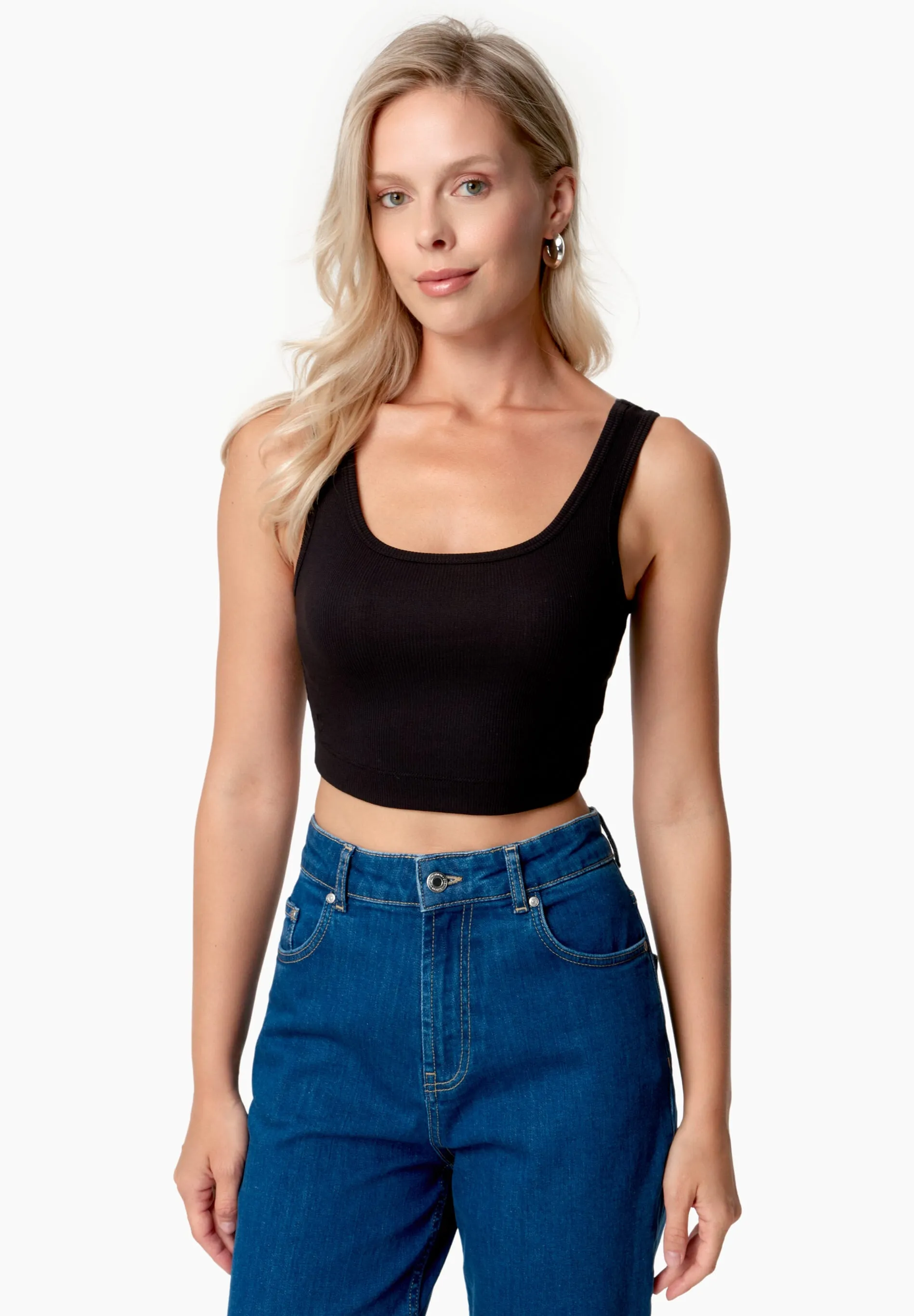 Iriss Cropped Top Black sold by Ivalo.com