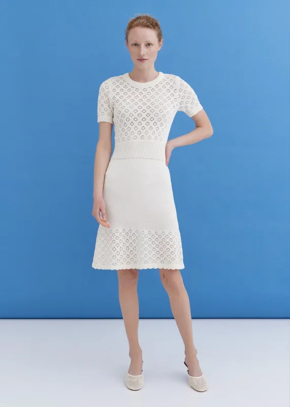 Knitted Cotton Lace Dress Lily made by Ivalo.com