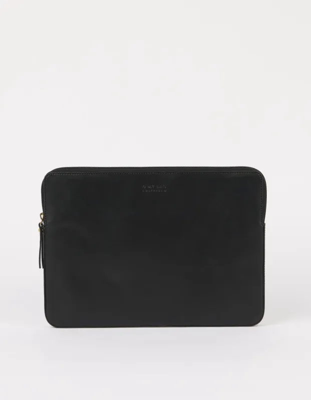 Laptop Sleeve 14" Classic Leather Black made by Ivalo.com