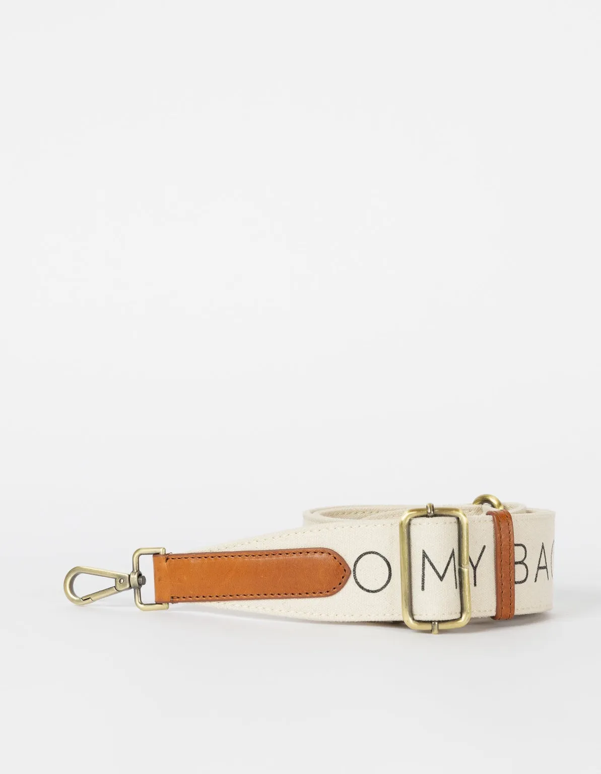 Canvas Logo Strap White & Cognac Classic Leather sold by Ivalo.com product image thumbnail 2