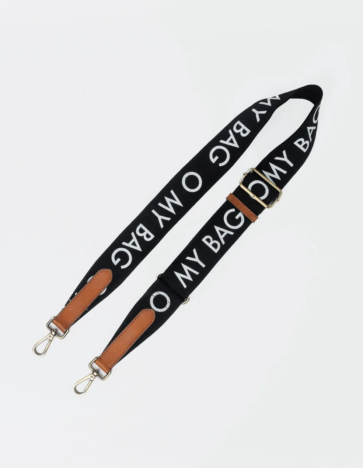 Canvas Logo Strap Black & Cognac Classic Leather sold by Ivalo.com