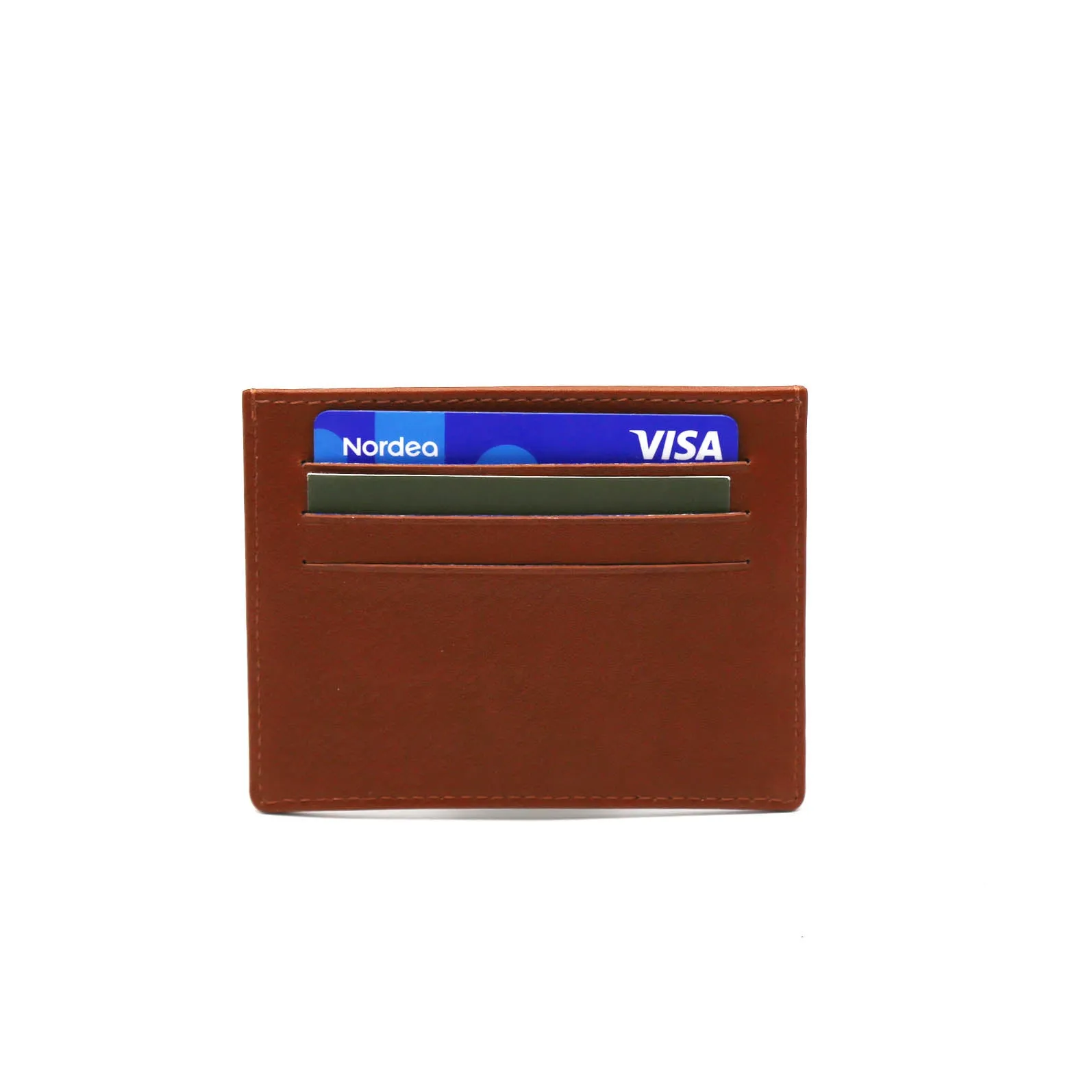 Matt Card Wallet Cognac sold by Ivalo.com