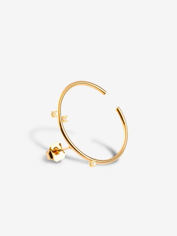 Marceau Single Earring Champagne made by Ivalo.com