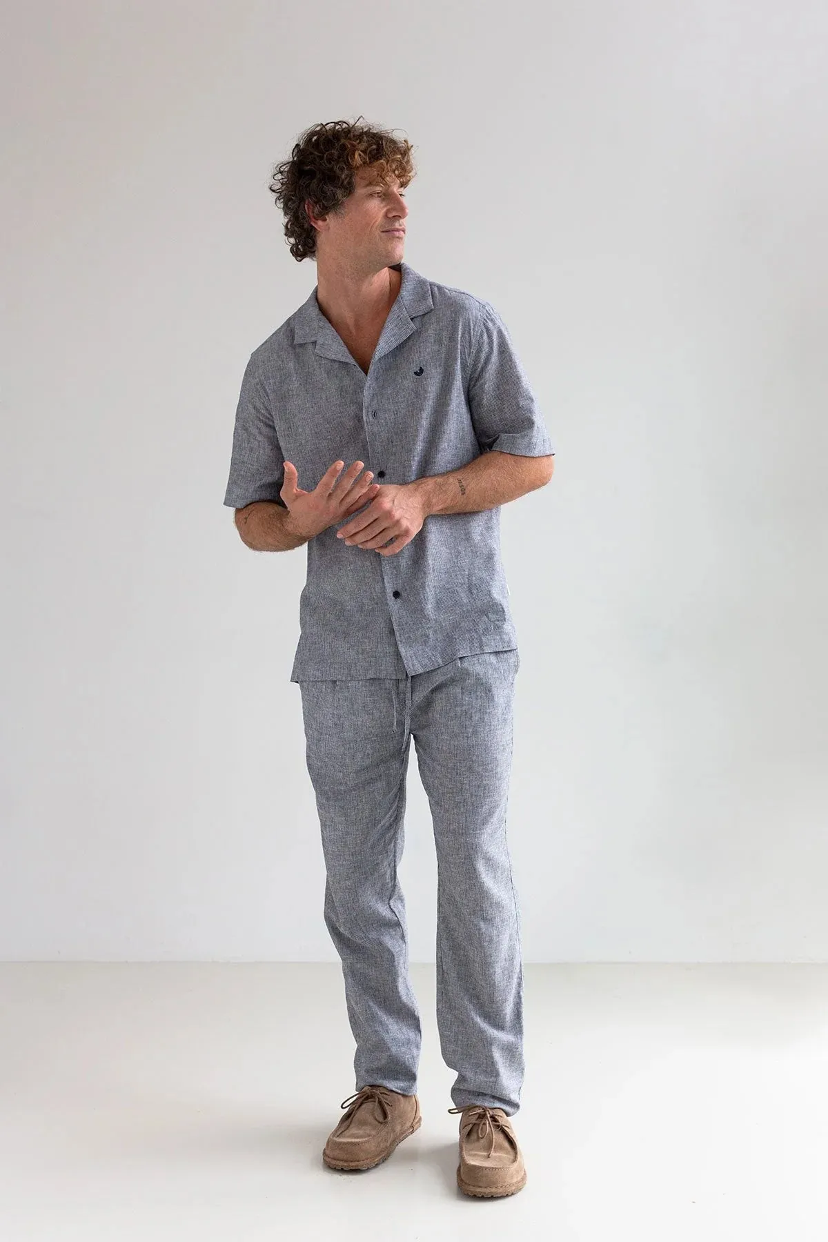 Olivera Button-up Shirt Navy Stripes sold by Ivalo.com product image thumbnail 4