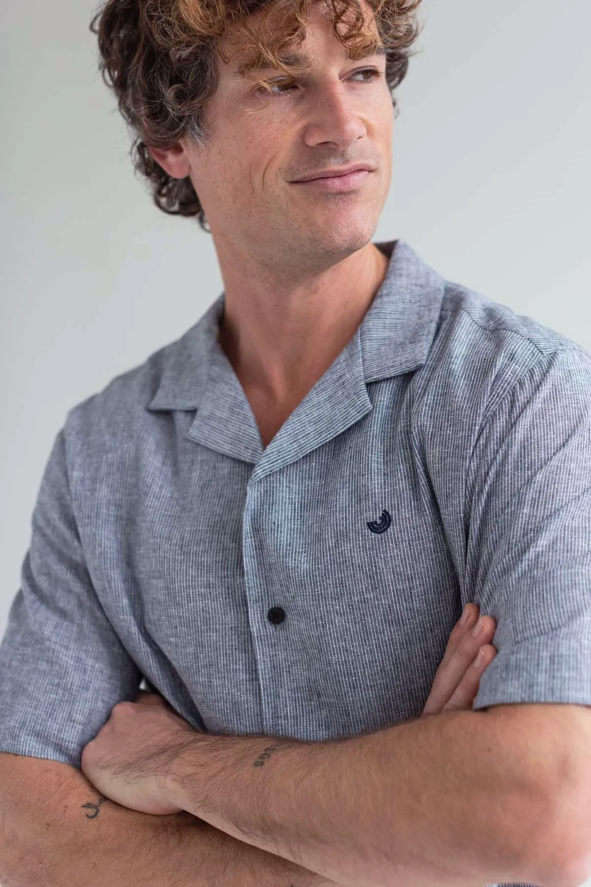 Olivera Button-up Shirt Navy Stripes sold by Ivalo.com product image thumbnail 5