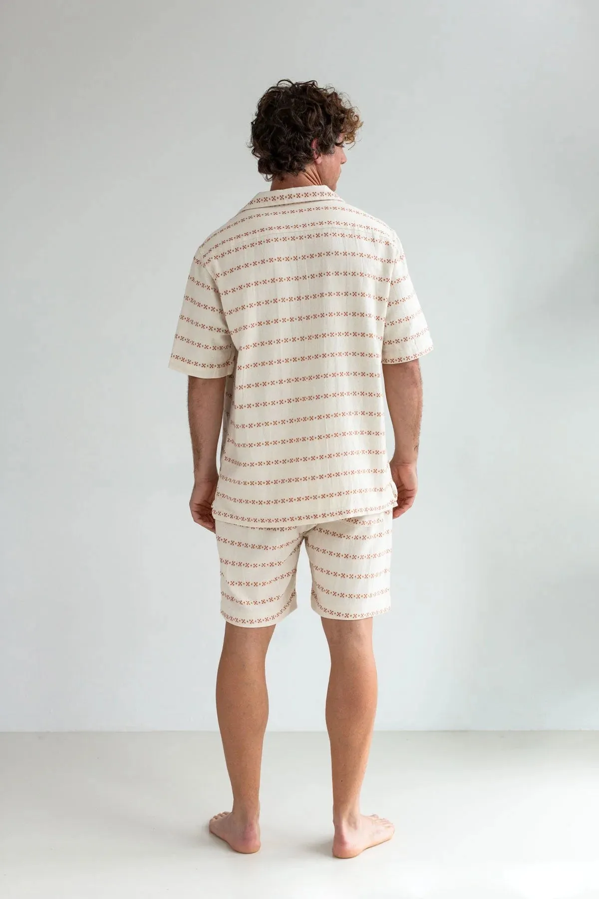 Heringsdorf Button-up Shirt Ecru/Adobe Jacquard sold by Ivalo.com product image thumbnail 2