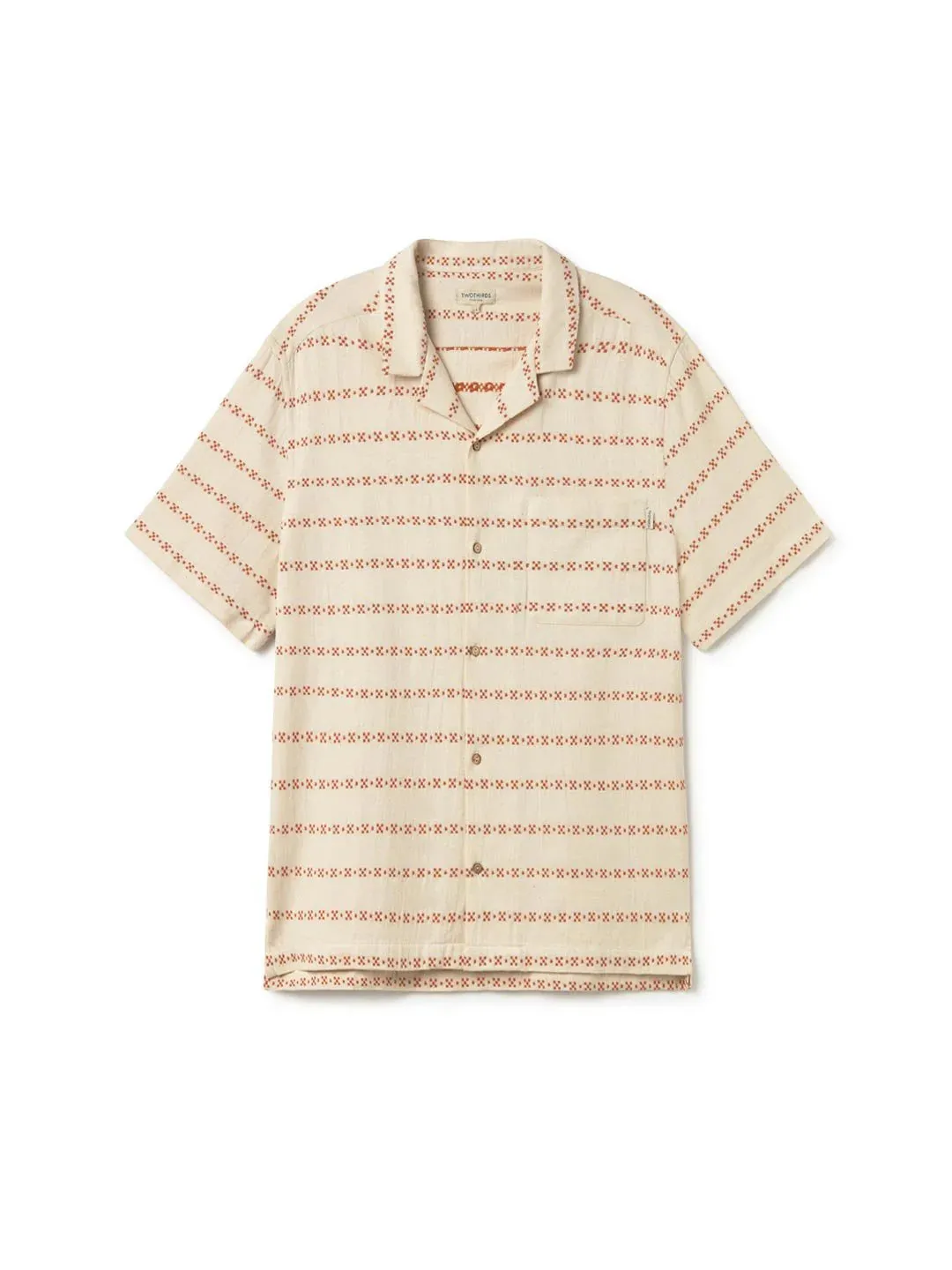 Heringsdorf Button-up Shirt Ecru/Adobe Jacquard sold by Ivalo.com product image thumbnail 3