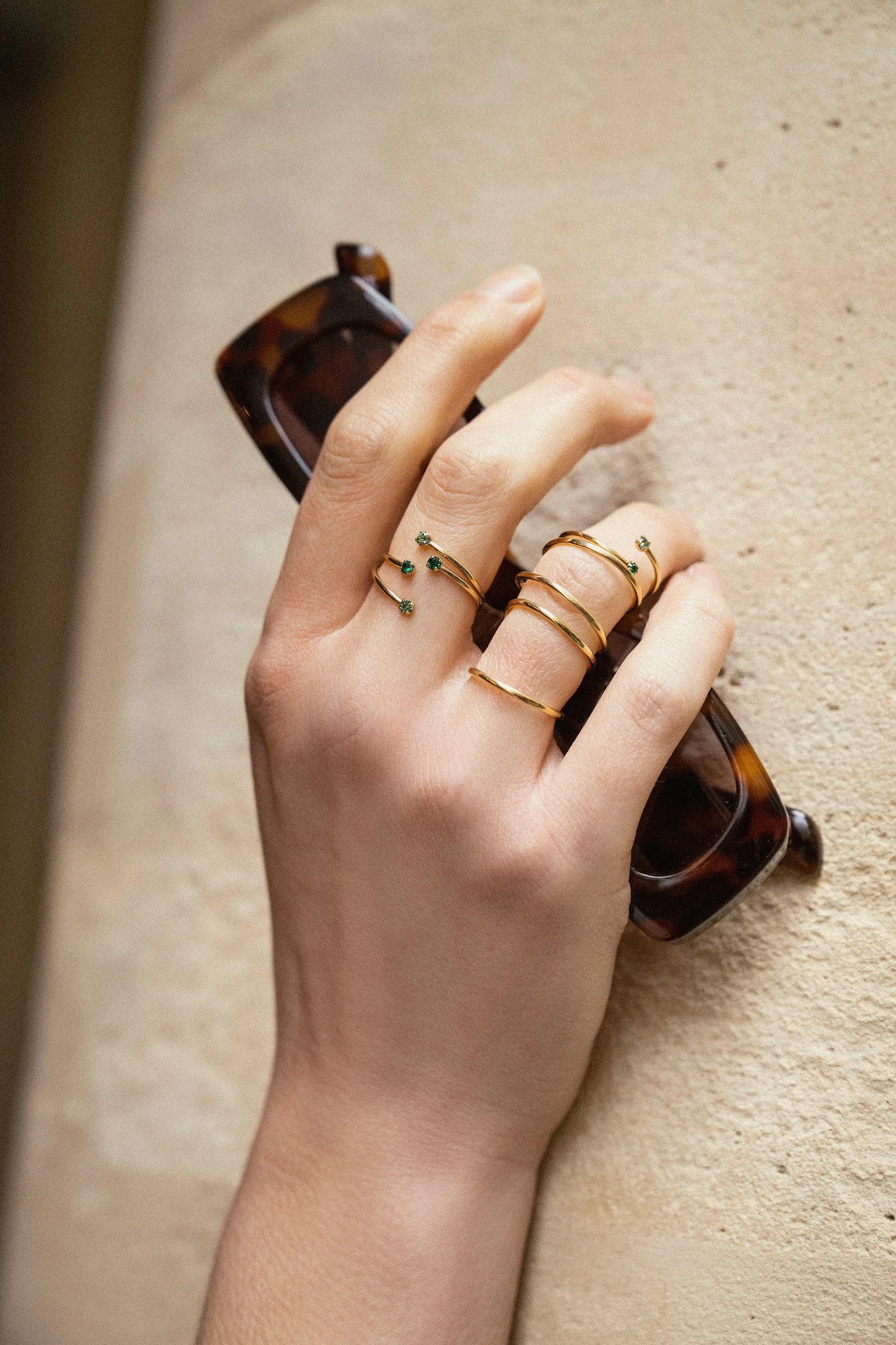 Tom Adjustable Ring Green sold by Ivalo.com product image thumbnail 3