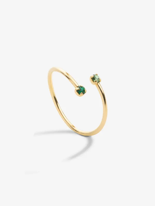 Tom Adjustable Ring Green made by Ivalo.com
