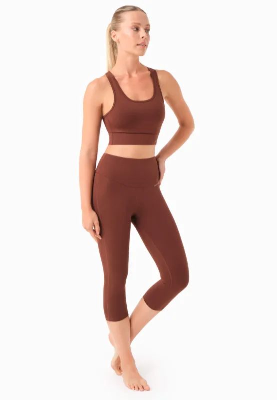 Lissa Capri Leggings Coffee Brown made by Ivalo.com