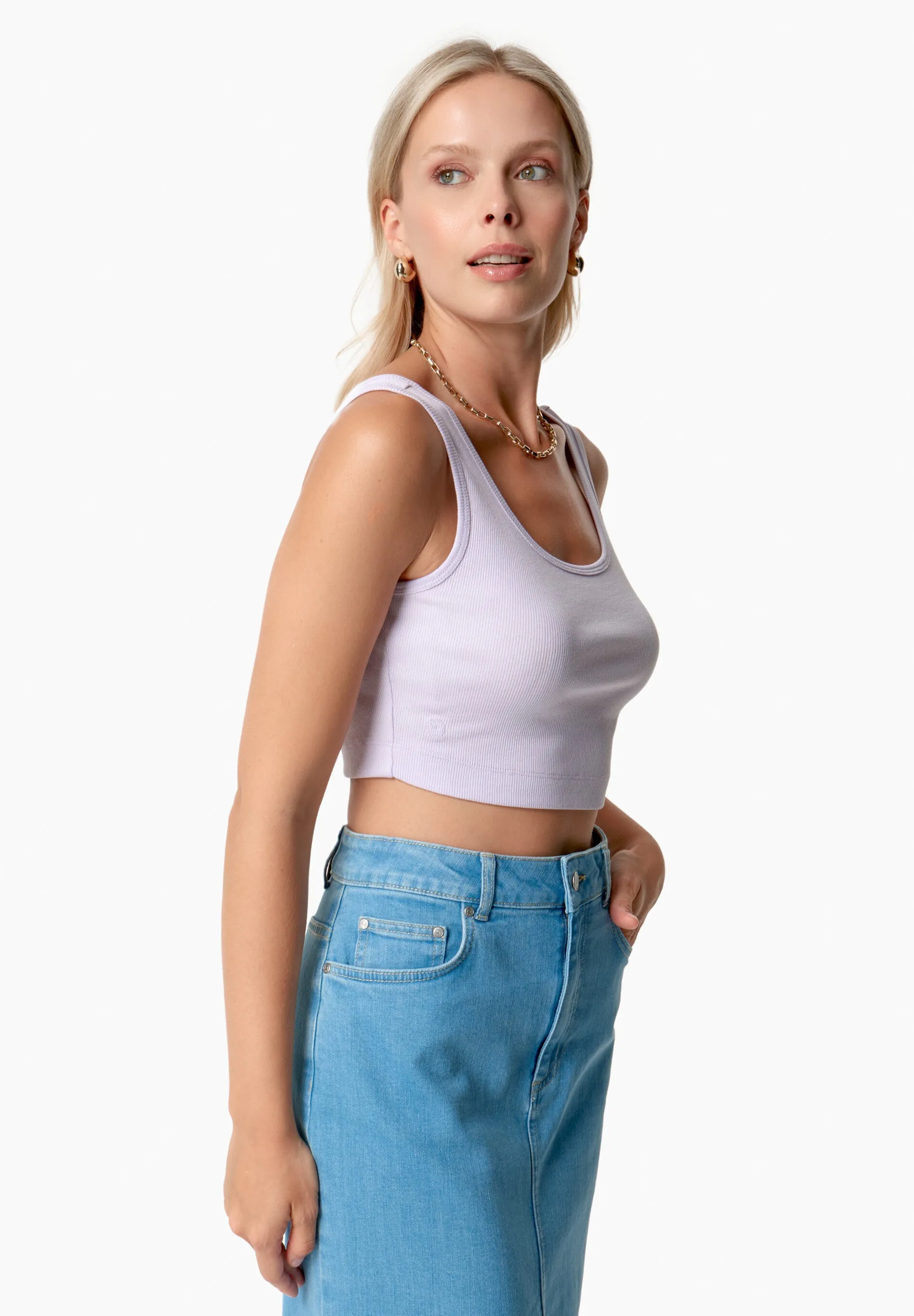 Iriss Cropped Top Soft Lilac sold by Ivalo.com product image thumbnail 3