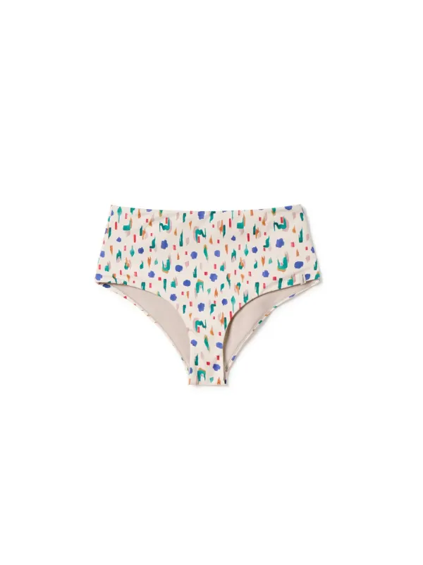Sutton Bottom Swimsuit Abstract Print made by TWOTHIRDS
