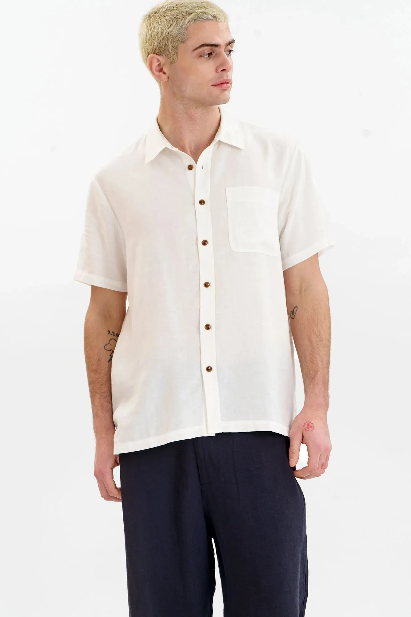 Loyle Shirt White sold by Ivalo.com