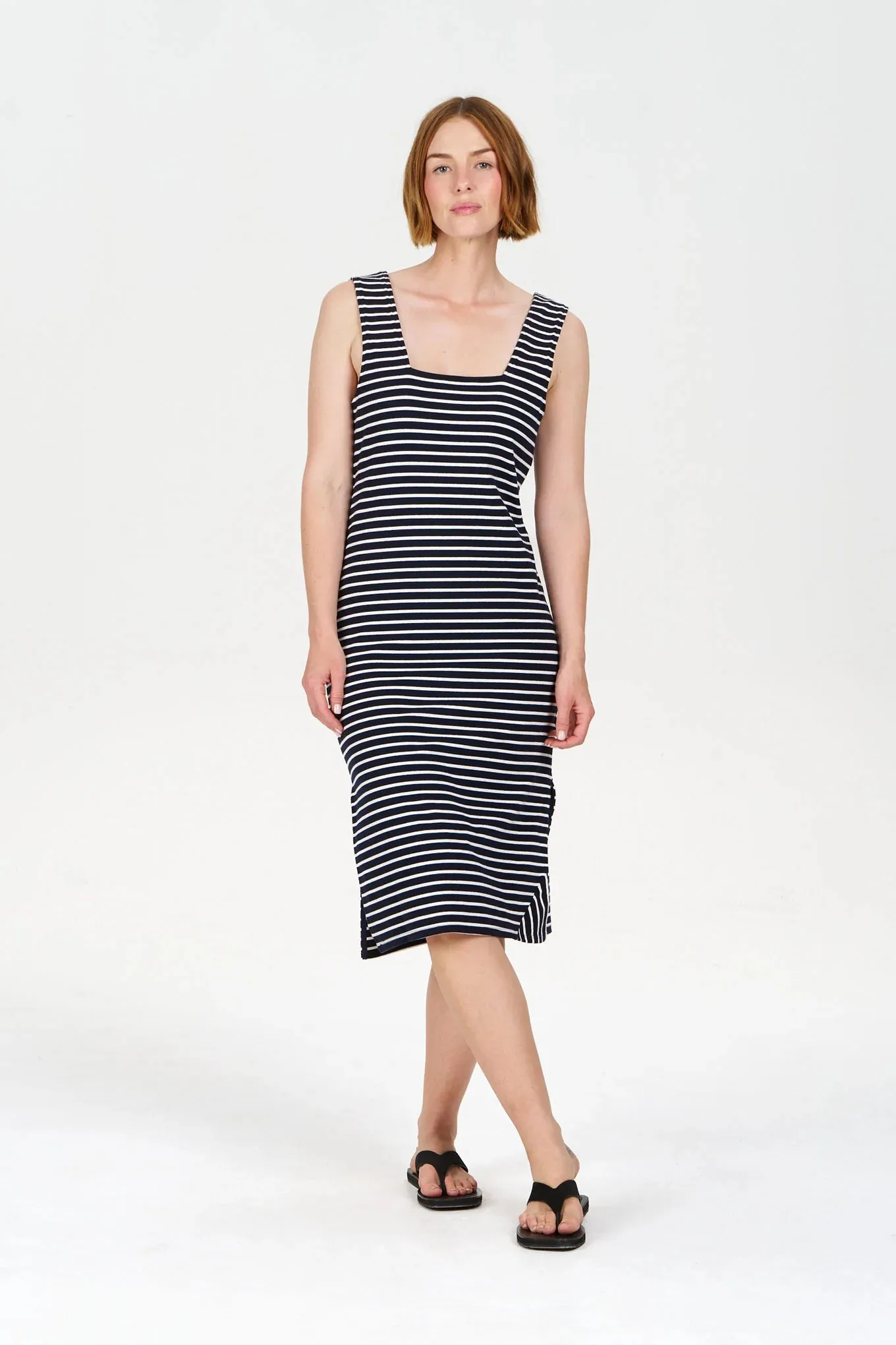 Bessette Dress Navy Stripe sold by Ivalo.com