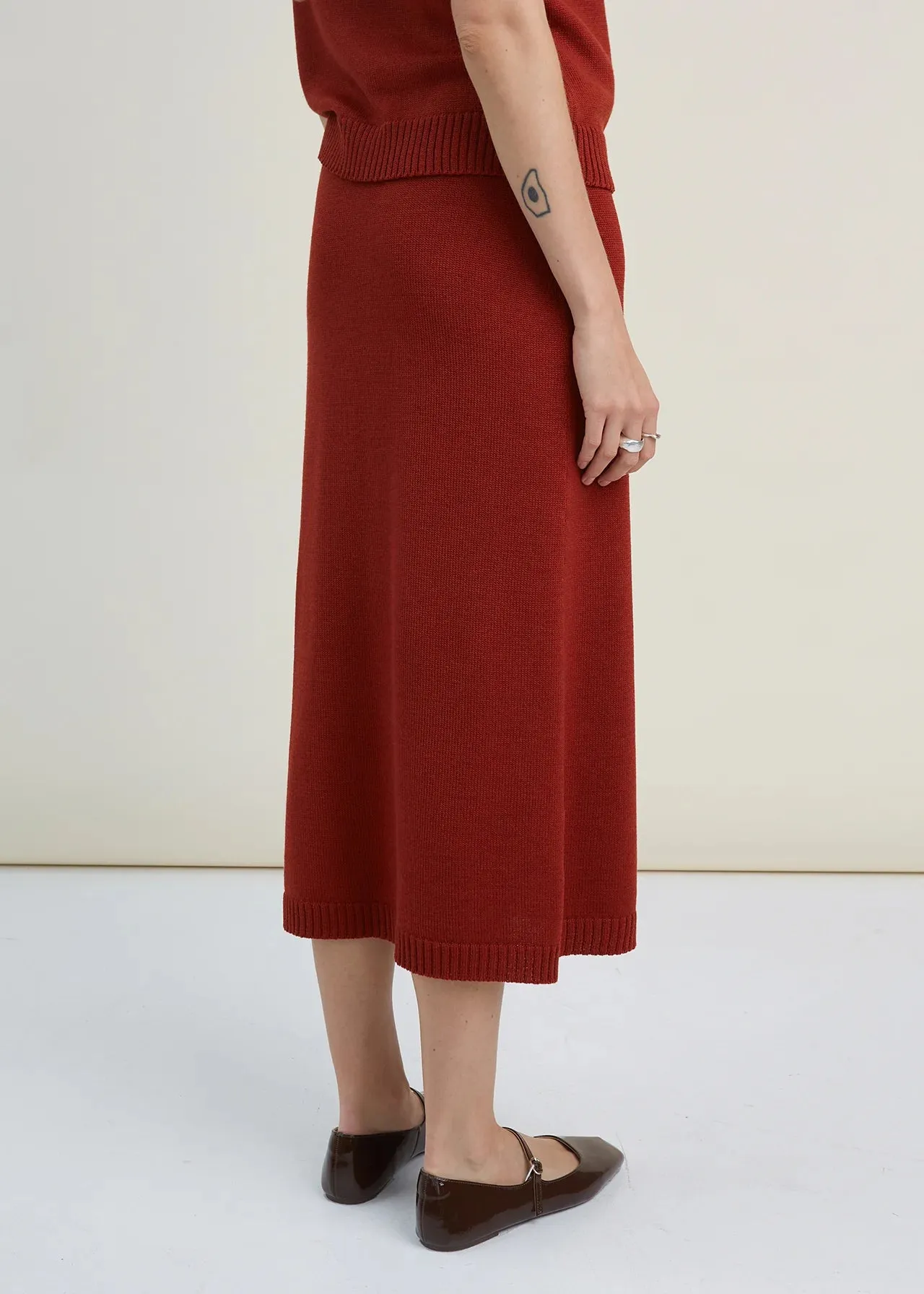 Knitted Skirt Rust sold by Ivalo.com product image thumbnail 3