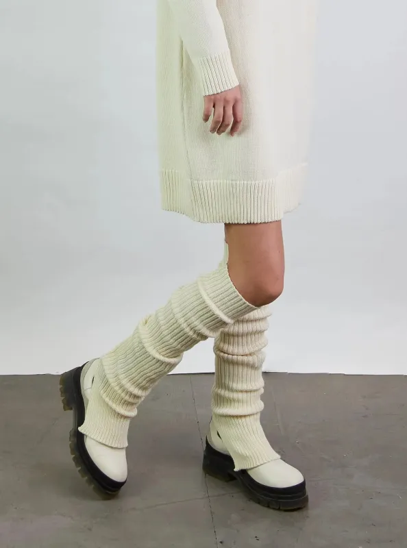 Leg Warmers Natural White made by Ivalo.com