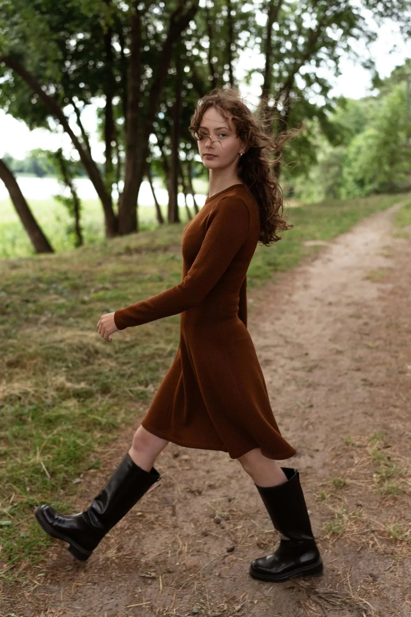 Mini A-Line Dress Chocolate Brown sold by Ivalo.com product image thumbnail 2