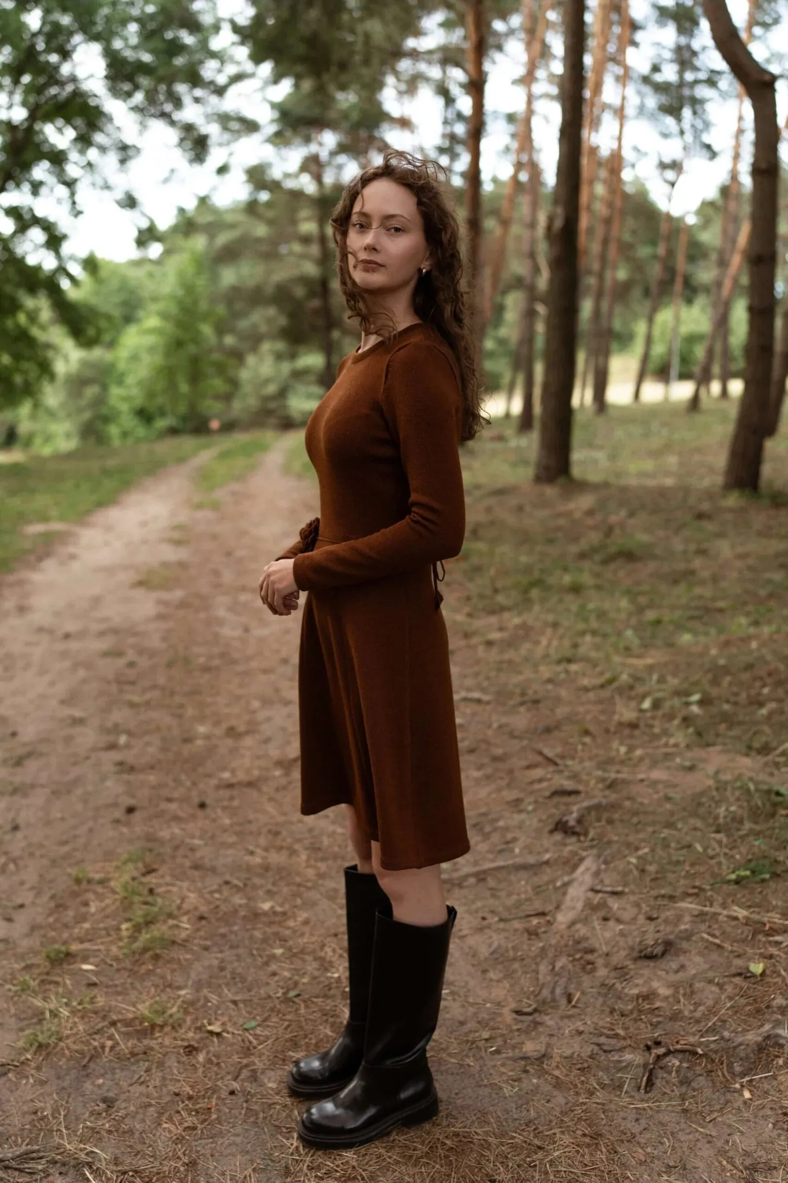 Mini A-Line Dress Chocolate Brown sold by Ivalo.com product image thumbnail 4