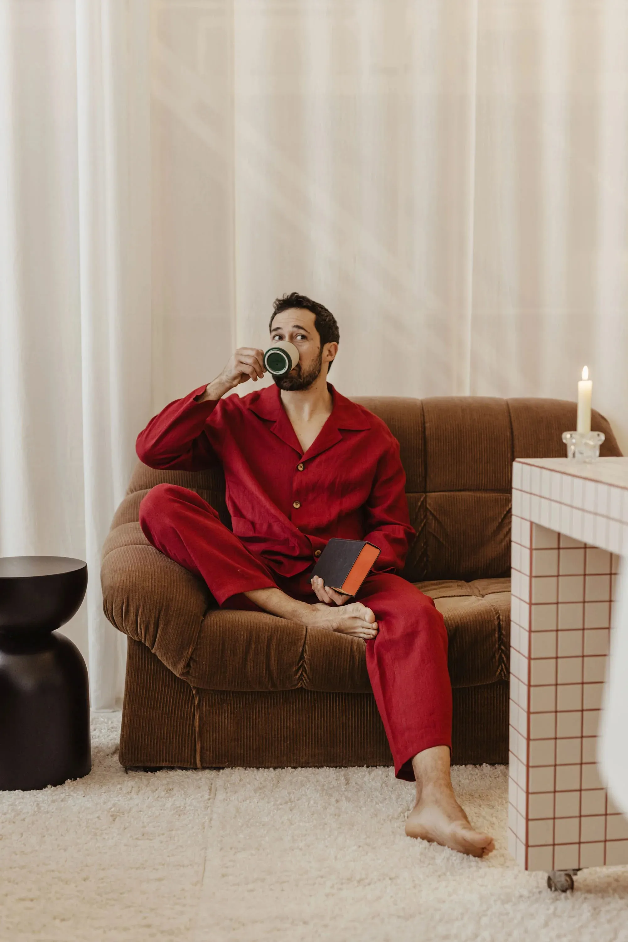 Perkūnas Linen Pyjama Set sold by Ivalo.com product image thumbnail 4