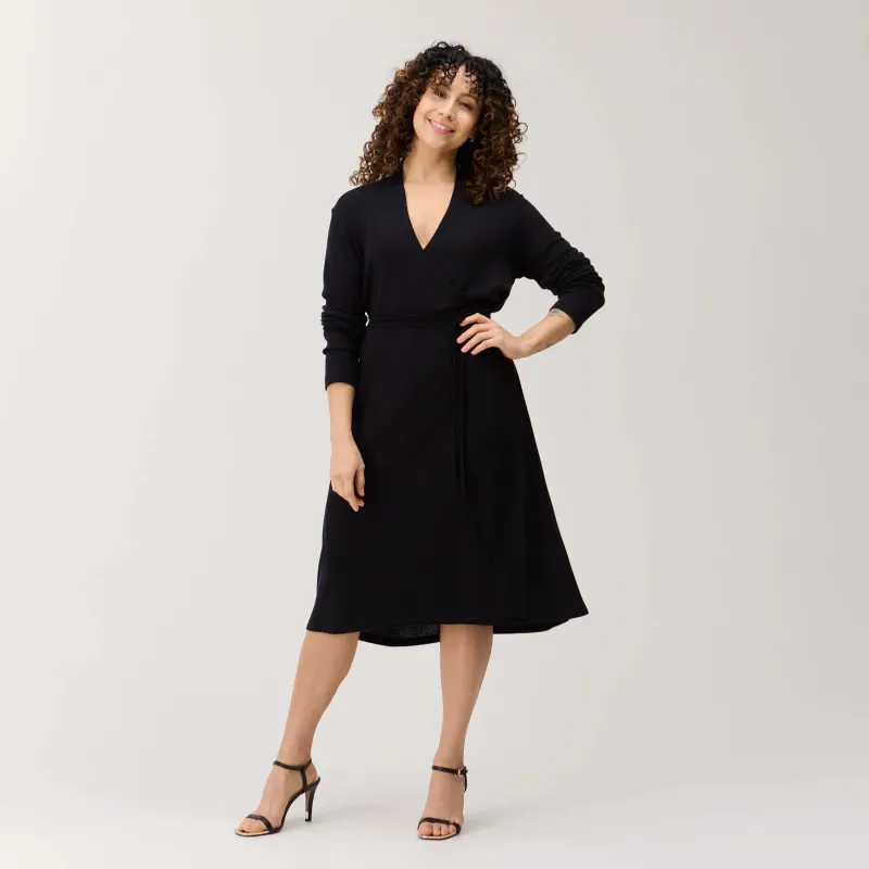Kaiho Wrap Dress Black made by Ivalo.com