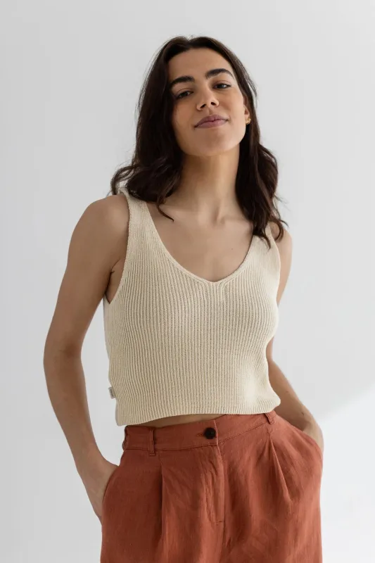 Makawao Top Ecru White made by TWOTHIRDS