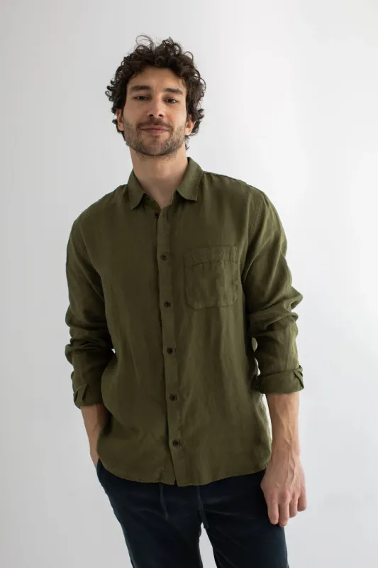 Mljet Shirt Codium Green made by TWOTHIRDS