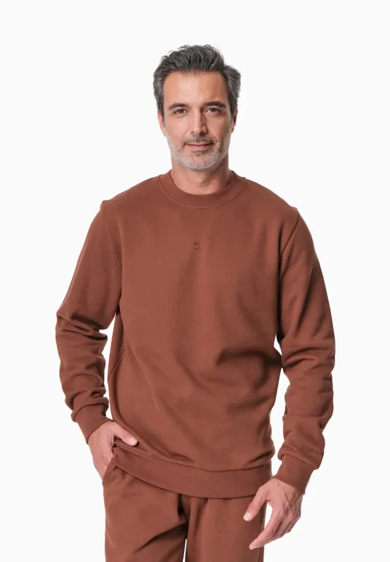Scott Sweatshirt Coffee Brown made by Ivalo.com