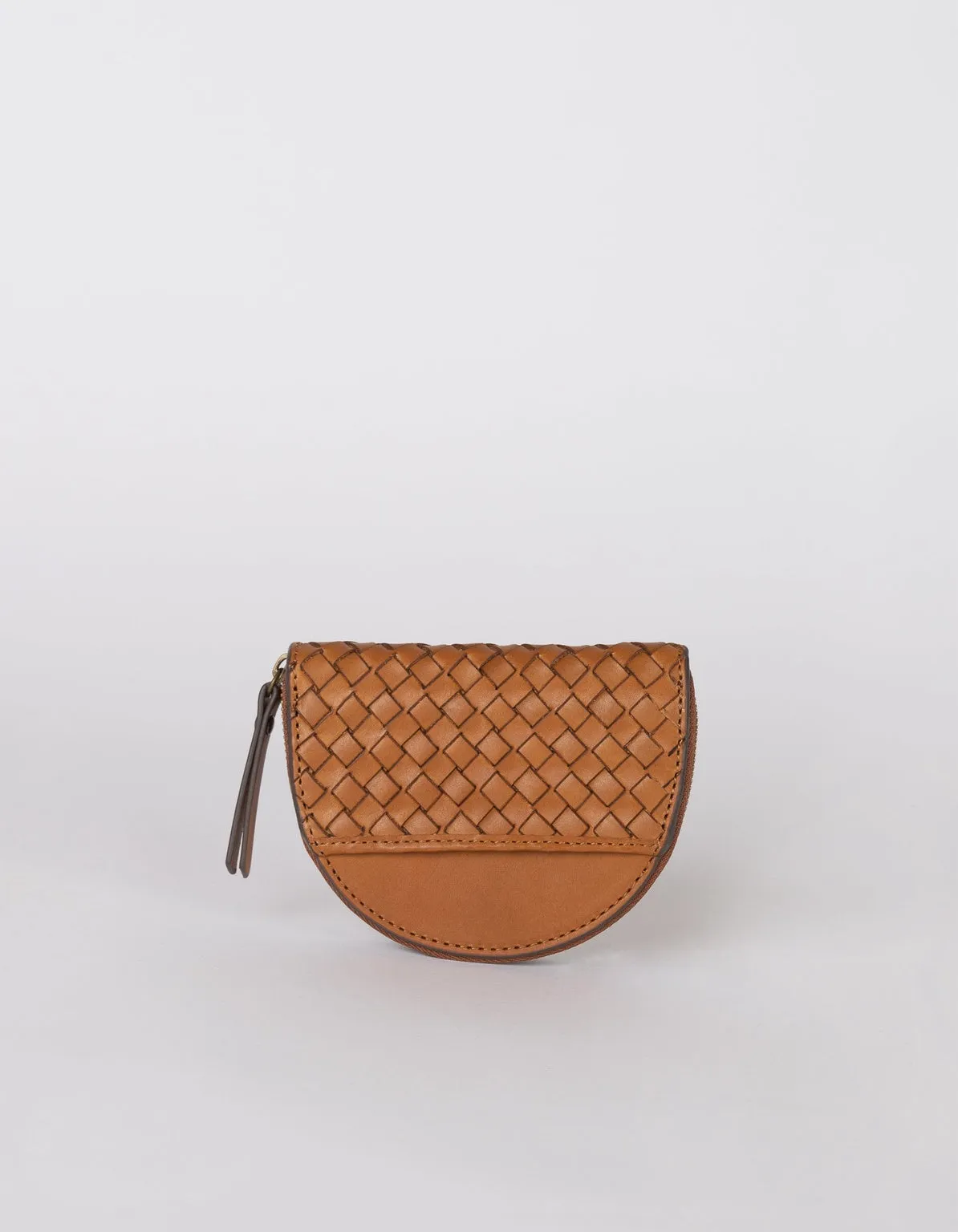 Laura Coin Purse Cognac Woven Classic Leather sold by Ivalo.com product image thumbnail 2