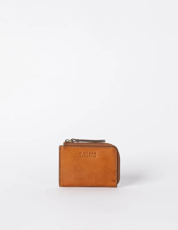 Coco Coin Purse Cognac Classic Leather made by Ivalo.com