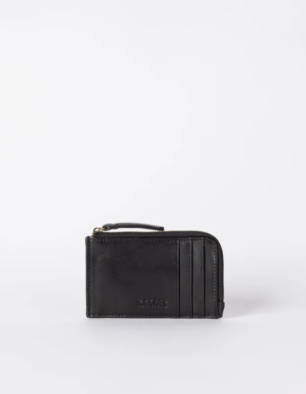 Lola Coin Purse Black Classic Leather made by Ivalo.com