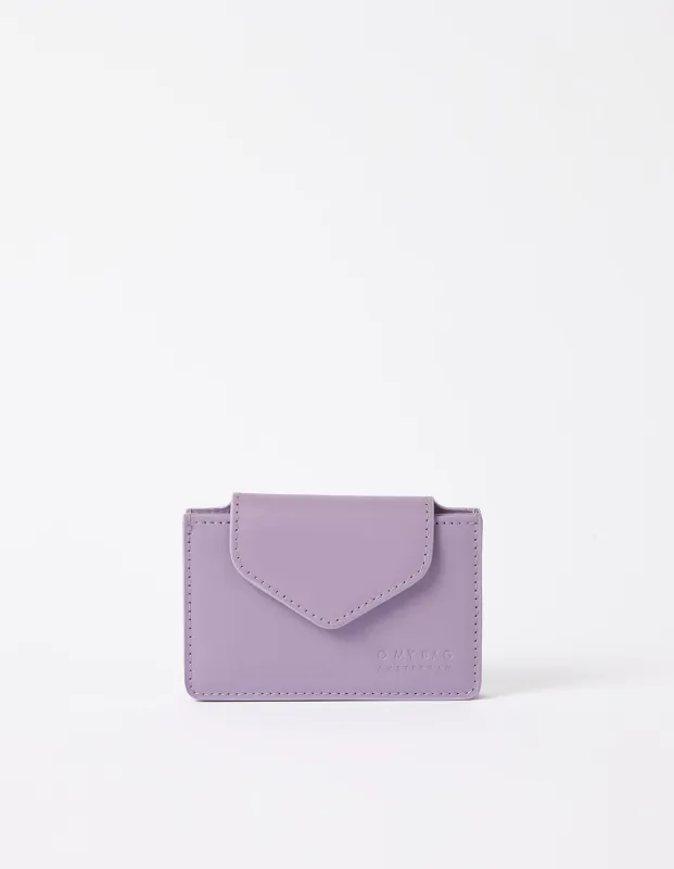 Harmonica Wallet Lavender Classic Leather made by Ivalo.com