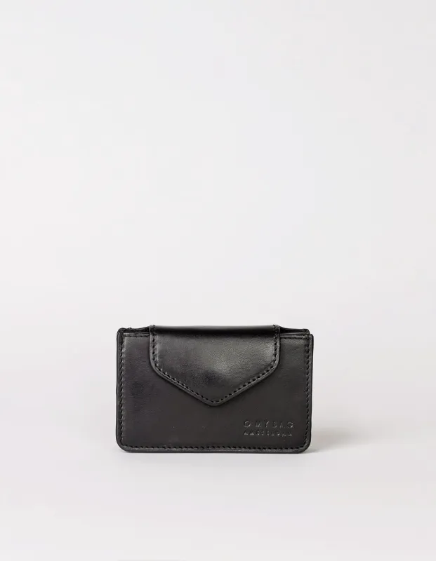 Harmonica Wallet Black Classic Leather made by Ivalo.com