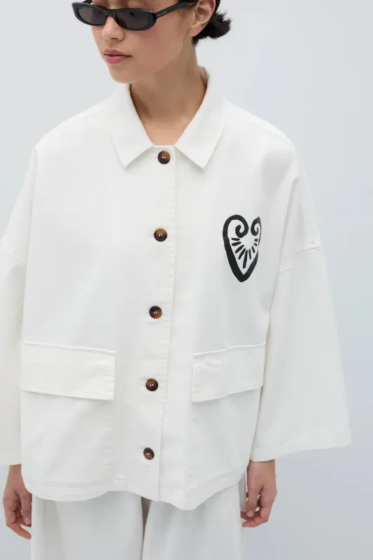 Stelle Jacket Heart Print made by Rita Row