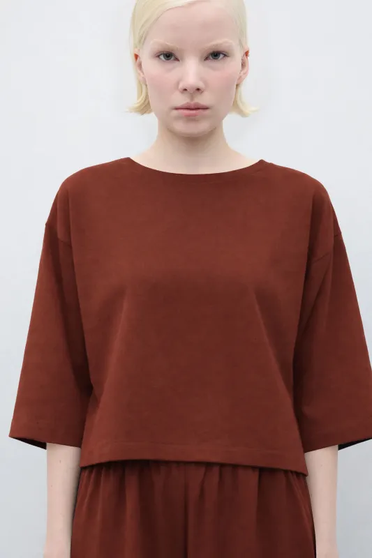 Pirita Shirt Rust Brown made by Rita Row
