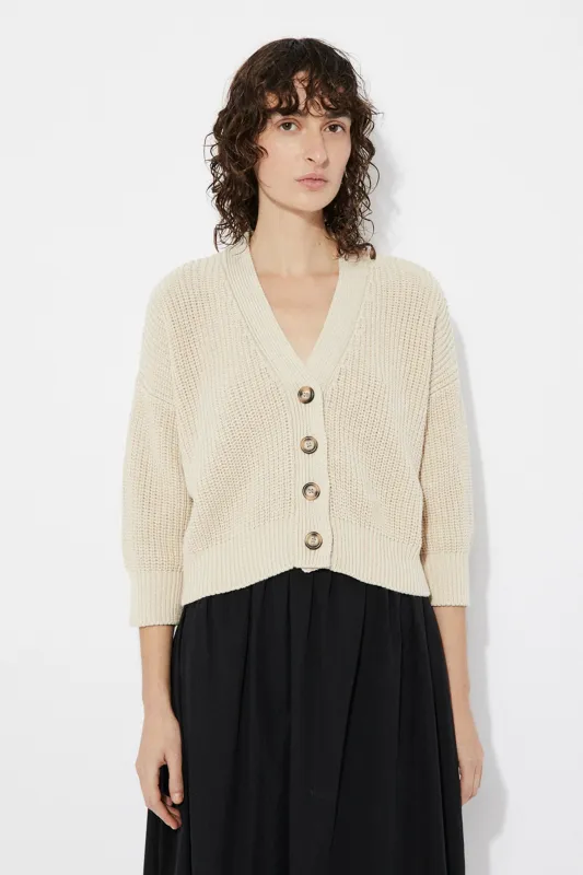 Sclater Cardigan Beige made by Rita Row