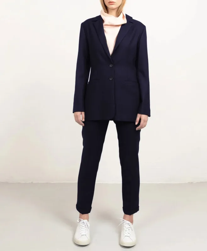 Grace Wool Blazer Navy Blue made by Ivalo.com