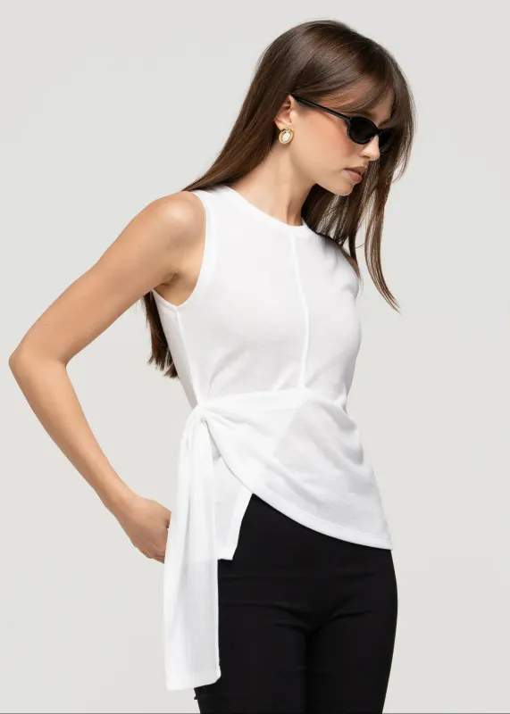 Bri Tank Top White made by Ivalo.com