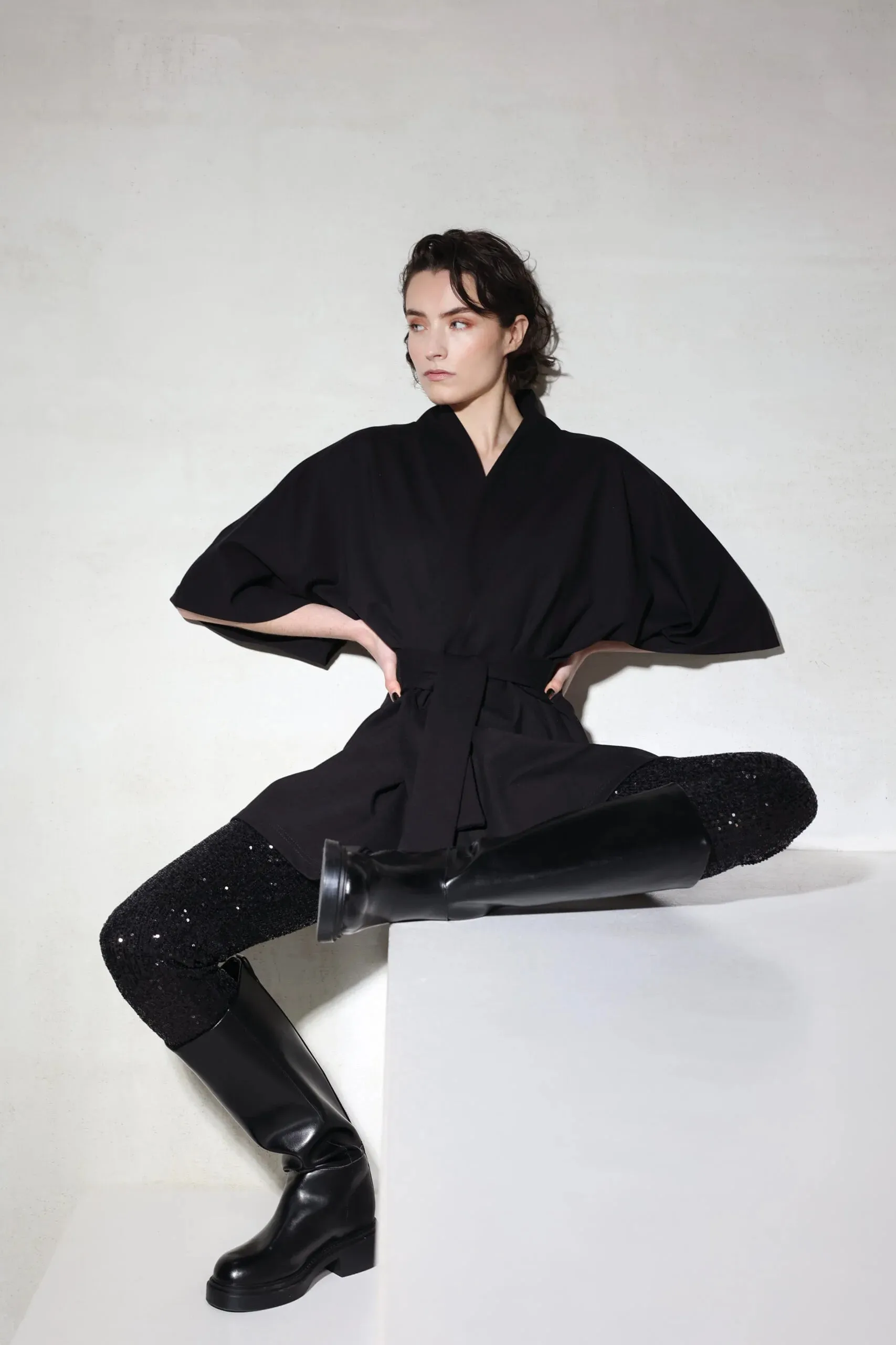 Ava Kimono Jacket Black sold by Ivalo.com