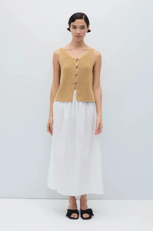 Lilith Top Cream made by Rita Row