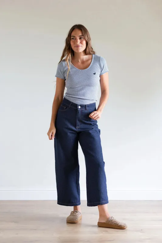 Karri Dos Pants Blue Denim made by TWOTHIRDS