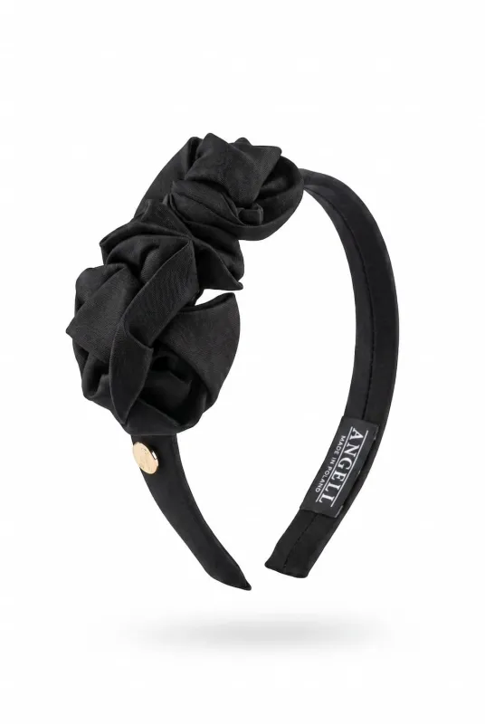Flower Headband Black made by Ivalo.com