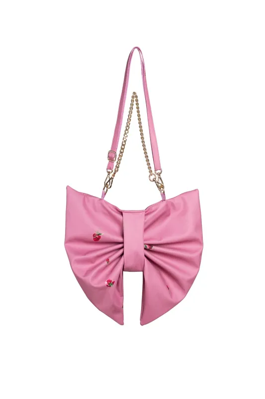 Bow Clutch Purse Pink made by Ivalo.com