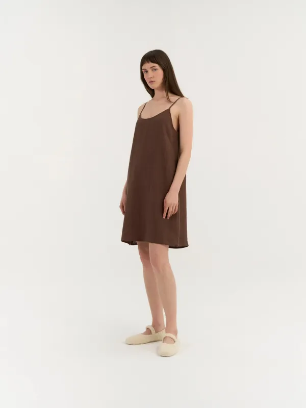 Dreamy Night Gown Cacao Brown made by Ivalo.com