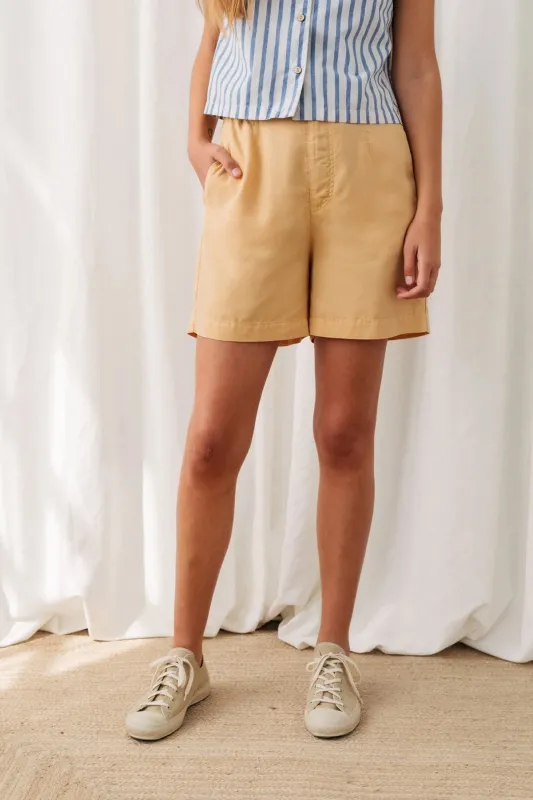 Shokalsky Shorts Pineapple Yellow made by TWOTHIRDS