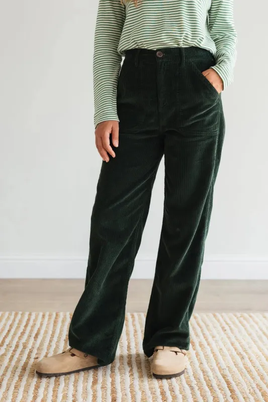 Banna Pants Dark Green made by TWOTHIRDS